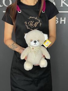 Мягкая игрушка бежевый медвежонок 20см