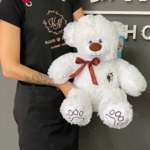 Мягкая игрушка белый медведь 65см