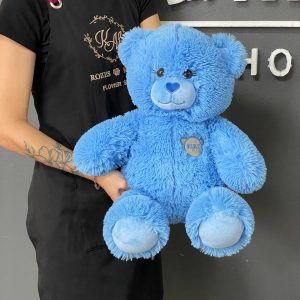 Мягкая игрушка синий медведь 65см