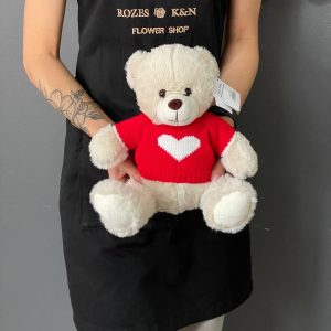 Мягкая игрушка бежевый медвежонок 24см